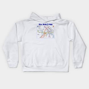 Vintage West Berlin U-Bahn Kids Hoodie